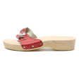 Slider Sandals Red Leather Womens UK 6 Fashion