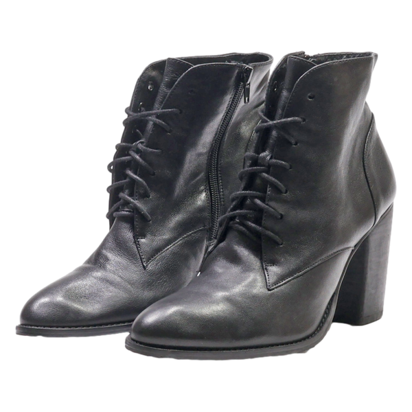 BELMONDO Ankle Boots Black Leather Womens UK 5 on Sale