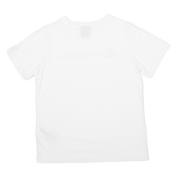 CHAMPION Mens T-Shirt White Crew Neck XS Sale