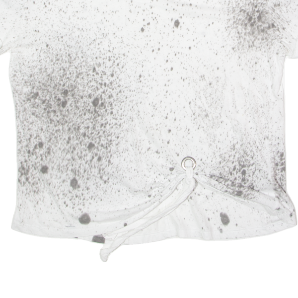 RELIGION Paint Splatter Womens T-Shirt White M Online Sale