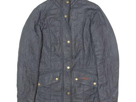 BARBOUR Womens Quilted Jacket Black Diamond UK 8 Sale