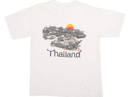 Thailand Mens T-Shirt White M Hot on Sale