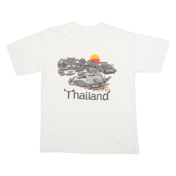 Thailand Mens T-Shirt White M Hot on Sale