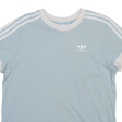 ADIDAS Womens T-Shirt Blue UK 12 Supply