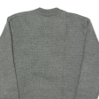 Military Mens Heavy Knit Jumper Grey 1 2 Zip Chunky Knit Wool XL Discount