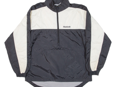 REEBOK Boys Pullover Jacket Black Nylon XL Sale