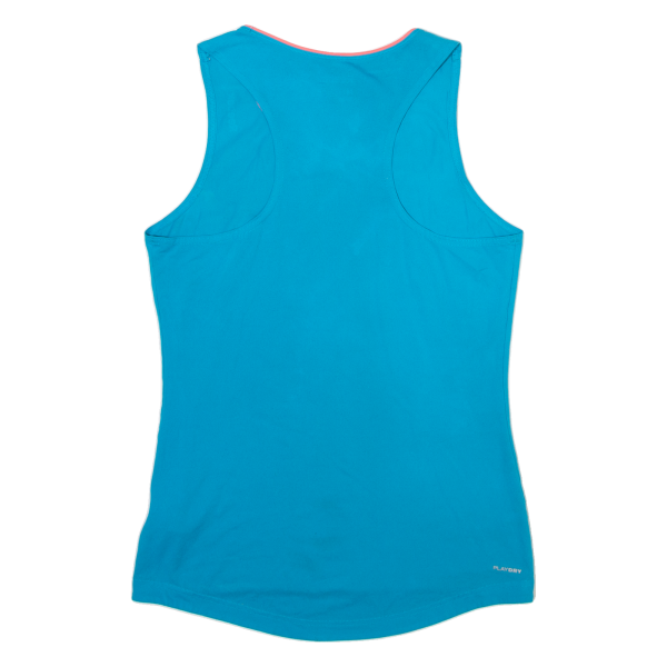 REEBOK Womens Vest Blue Sleeveless V-Neck M Hot on Sale