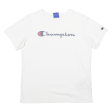 CHAMPION Mens T-Shirt White Crew Neck XS Sale