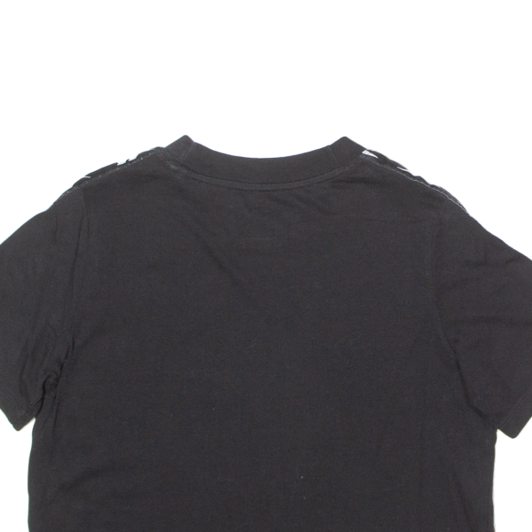 REEBOK Womens T-Shirt Black Crew Neck S on Sale