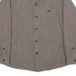 SUBTERRANEAN Mens Plain Shirt Grey Long Sleeve M Online Sale