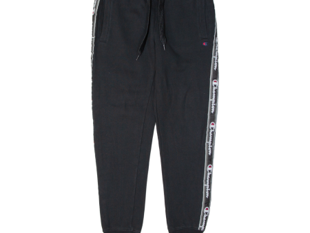 CHAMPION Mens Joggers Black Tapered S W28 L28 Cheap