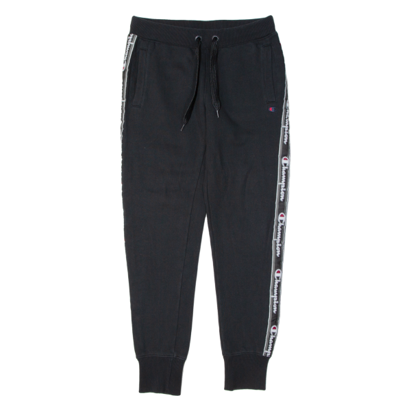 CHAMPION Mens Joggers Black Tapered S W28 L28 Cheap