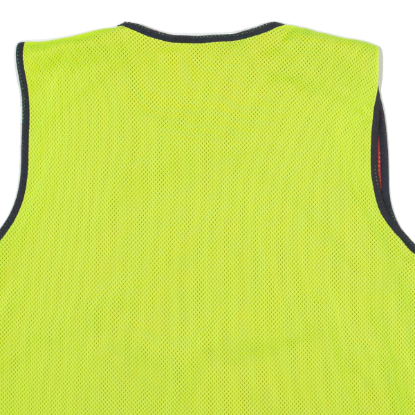 SPORT THIEM Football Reversible Mens Vest Yellow Sleeveless M Hot on Sale