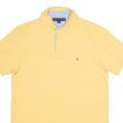 TOMMY HILFIGER Mens Polo Shirt Yellow S Online now