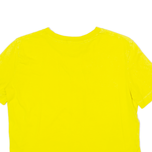 CALVIN KLEIN JEANS Womens T-Shirt Yellow Crew Neck M For Sale