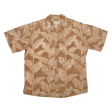 COOKE STREET Leaf Mens Hawaiian Shirt Beige M on Sale