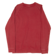 ADIDAS Mens Sweatshirt Red M Sale