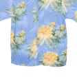 FOE MARLIN Mens Hawaiian Shirt Blue Floral M For Cheap