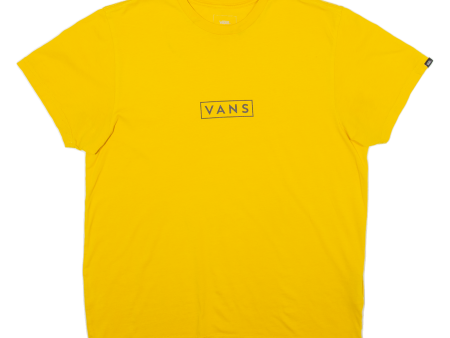 VANS Mens T-Shirt Yellow M Discount