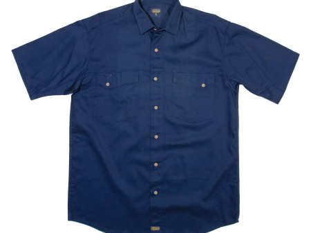 SNICKERS Mens Worker Shirt Blue S Cheap