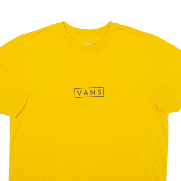 VANS Mens T-Shirt Yellow M Discount