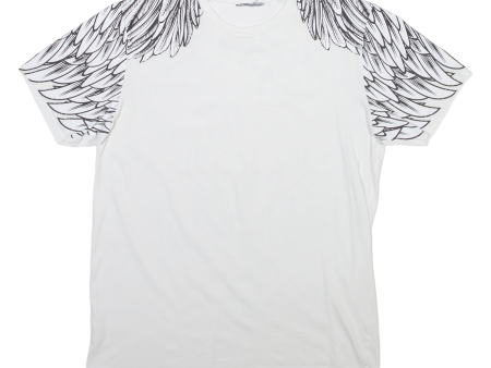 Tattoo Style Mens T-Shirt White S Hot on Sale