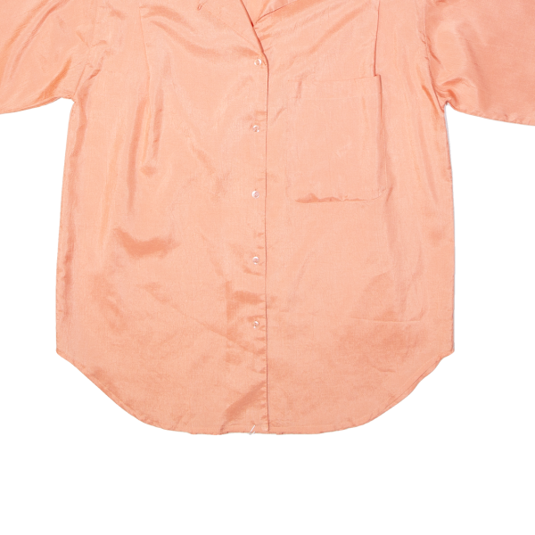 C&A Womens Shirt Blouse Orange Collared S Supply