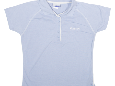 REEBOK Womens Polo Shirt Blue UK 10 For Cheap