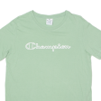 CHAMPION Womens T-Shirt Green Crew Neck 2XL Online Sale