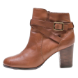 COLE HAAN Heeled Ankle Boots Brown Leather Womens UK 4 Hot on Sale