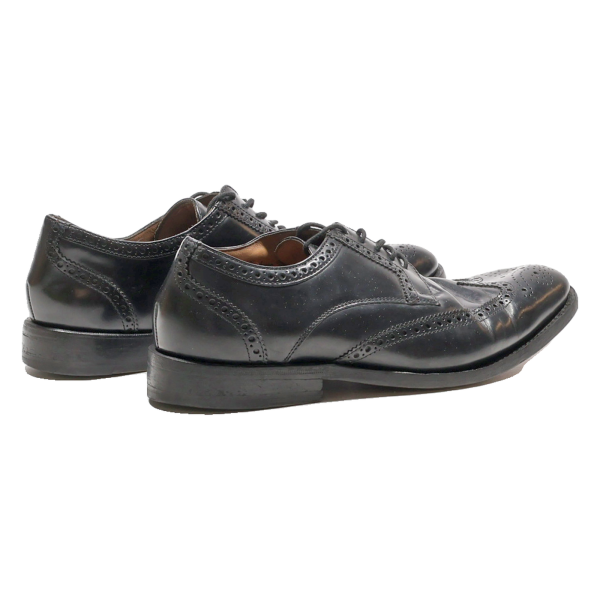 CLARKS Brogue Shoes Black Leather Mens UK 8 For Cheap