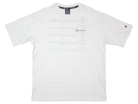 CHAMPION Oversized Mens T-Shirt White S Hot on Sale