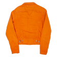 ROCKY Womens Denim Jacket Orange 90s M Online Hot Sale