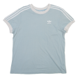 ADIDAS Womens T-Shirt Blue UK 12 Supply