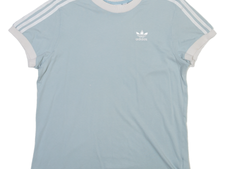 ADIDAS Womens T-Shirt Blue UK 12 Supply