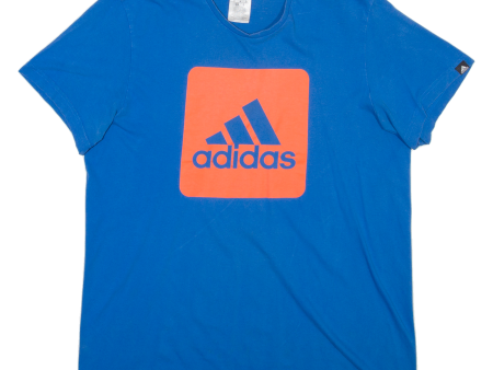 ADIDAS Mens T-Shirt Blue M Online Hot Sale