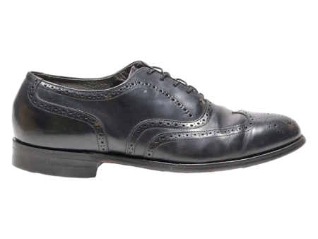 COMFORT PLUS Brogue Shoes Black Leather Mens UK 10.5 For Discount