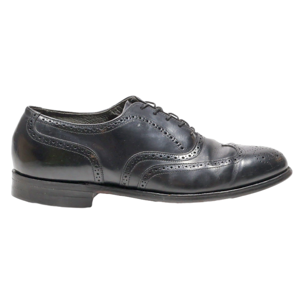 COMFORT PLUS Brogue Shoes Black Leather Mens UK 10.5 For Discount