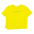 CALVIN KLEIN JEANS Womens T-Shirt Yellow Crew Neck M For Sale