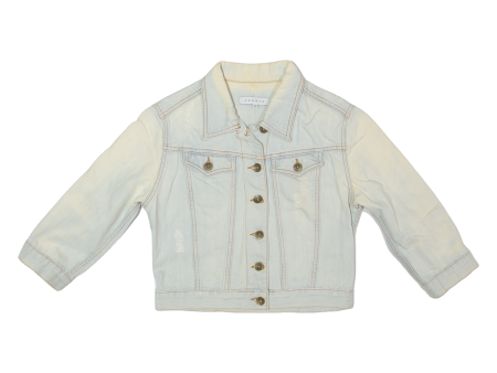 SANDRO Girls Denim Jacket White M Cheap