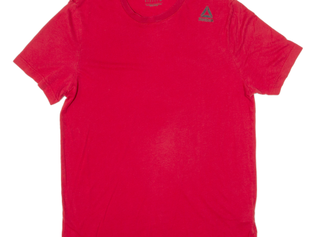 REEBOK Mens T-Shirt Red M Online Sale