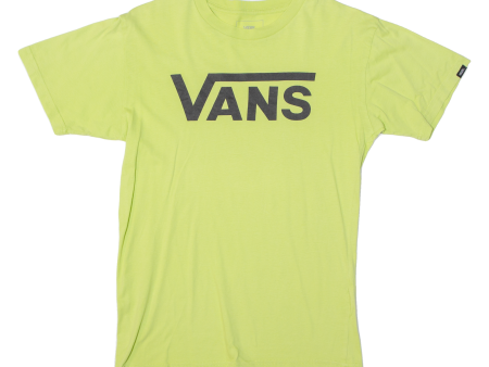 VANS Mens T-Shirt Green S Fashion