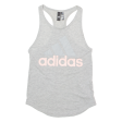 ADIDAS Womens Vest Grey Sleeveless S Fashion