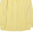 DEL MOD Womens Blouse Shirt Yellow Collared Long Sleeve L Online now