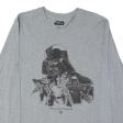 STAR WARS Mens T-Shirt Grey Long Sleeve M Discount