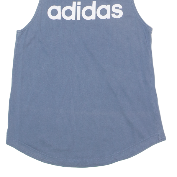 ADIDAS Womens Vest Blue Sleeveless S Hot on Sale