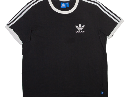 ADIDAS Womens T-Shirt Black UK 16 Supply