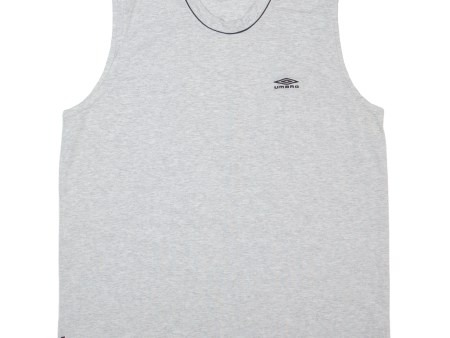 UMBRO Mens Vest Grey Sleeveless 2XL on Sale