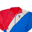 COLOR Mens Track Jacket Blue 90s Colourblock L Discount