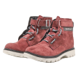 CATERPILLAR Lace-Up Boots Red Synthetic Womens UK 7 Discount